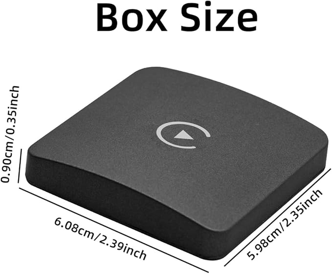 Car Wireless Carplay Box Wireless Android Auto Converter Box 5.0 Bluetooth Support Wireless Carplay Adapter Compatible for Automobile Player Black