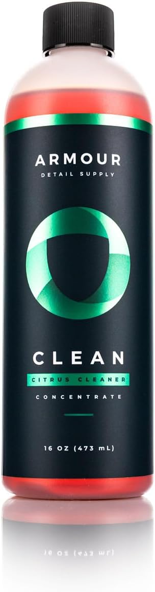 Armour Detail Supply - CLEAN All Purpose Cleaner - Citrus-Powered, High-Foaming, Non-Caustic Concentrate for Interior & Exterior (16oz)