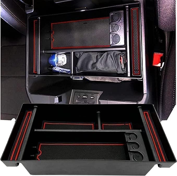 Center Console Organizer Tray fits for 2019-2022 GMC Sierra/Chevy Silverado 1500 Accessories, 2020-2021 2022 2023 Silverado/Sierra 2500 HD/3500 HD