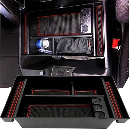 Center Console Organizer Tray fits for 2019-2022 GMC Sierra/Chevy Silverado 1500 Accessories, 2020-2021 2022 2023 Silverado/Sierra 2500 HD/3500 HD