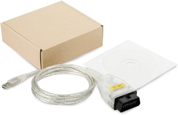 Taotao K+CAN Cable with Switch FT232RL K+D CAN USB Interface Cable Car Ediabas K+ Dcan USB OBD2 OBDii Diagnostic Scanner for BMW Work with NCS Expert Tool32
