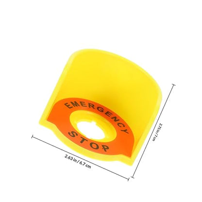 Robust Push Button Switch Cover Emergency Stop Sign for Machinery Safety Easy Install Protective Cover