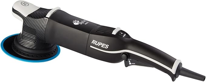 RUPES LHR21V Single BigFoot Mark V Random Orbital Polisher - Reduced Noise & Vibrations - Enhanced Motor Efficiency - Gears Require Minimal Lubrication - Provides Optimal Balance - Stable Grip