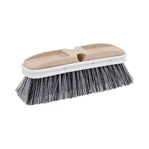 Boardwalk 8410 Polystyrene Vehicle Brush w/Vinyl Bumper, 2 1/2" Bristles, 10" Brush