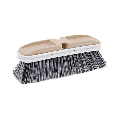 Boardwalk 8410 Polystyrene Vehicle Brush w/Vinyl Bumper, 2 1/2" Bristles, 10" Brush