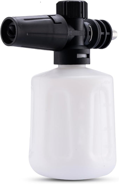 Foam Cannon for Pressure Washer, Adjustable Snow Foam Blaster with 1/4" Quick Connector, 0.11 Gallon(400ml) Foam Bottle for Car Wash, Electric Pressure Washer Accessories