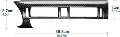 AIRSPEED Hard Carbon Fiber for Subaru BRZ Toyota GR86 2021 2022 2023 2024 2025 2026 Car Air Condition Vent Outlet Cover Center Console Interior Trim Accessories, Black