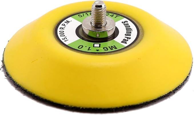 5Pcs 3-Inch Backing Pad, M6 Thread | 15,000 RPM
