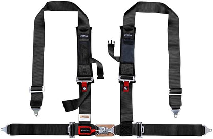 Kyostar 4 Point Harness 3 Inch with Ultra Soft Heavy Duty Shoulder Pads (8163 Black)