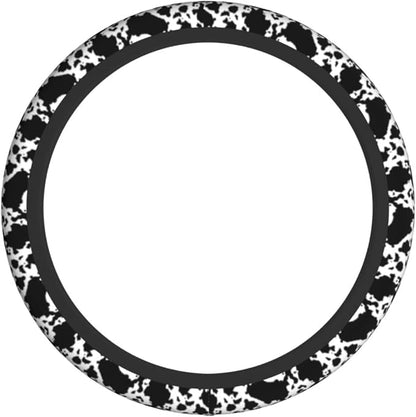 Cow Steering Wheel Covers Non Slip Neoprene Steering Wheel Protector Cover Universal 15 Inch for Men Women Car Truck