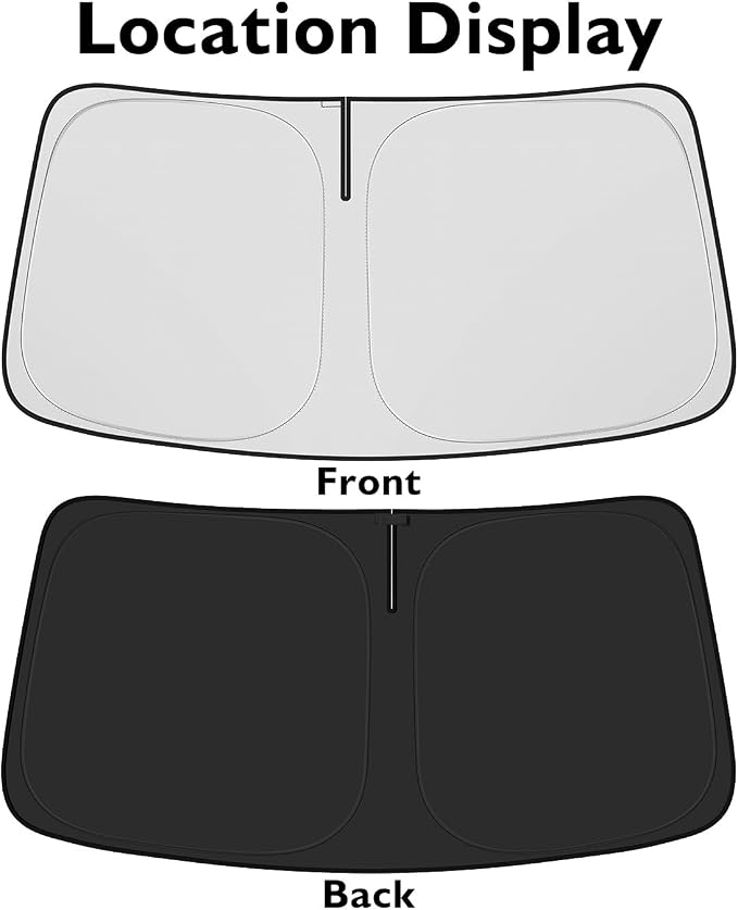 BIBLOZ Car Windshield Sun Shade for Toyota 4Runner 2014-2025 2026, SR5, Limited, TRD(Sport, Off Road, Platinum, Pro) Accessories Foldable Car PET Sunshade Keeps The Cool Inside