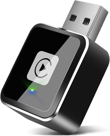 2025 Upgraded Wireless CarPlay Adapter for iPhone, Mini USB/Type-C Design, OTA Updates, Fast Connection for iOS 10+, Dual-Band Wi-Fi