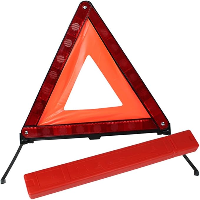 Automotive Warning Triangle Sign Roadside Hazard Kit Design for Trucks Suvs