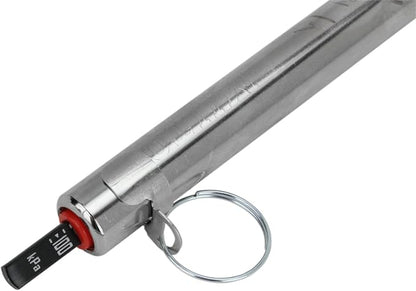 Milton Straight Foot Dual Head Tire Pressure Guage with a Bent Extention, Recalibratable, 80-1,100 kPa, Truck, Tractor Trailer, Semi Truck, Dually, RV & Car, S-986CBNTKB