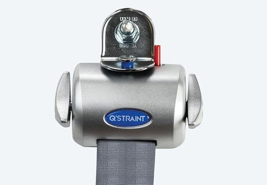 Q'Straint Q-8100-A-L QRT Deluxe Retractor Kit for L-Track. Contains 4 Dual Knob Retractors with Positive Lock Indicators and L-Track Fittings and Manual Lap and Shoulder Belt Combo