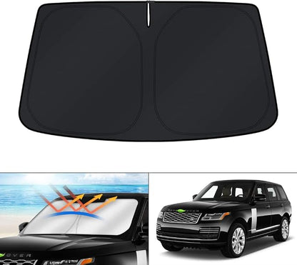 KUST Windshield Sun Shade for 2013-2019 2020 2021 Land Rover Range Rover (Not Fit Range Rover Sport) Accessories Window Sunshade Sun Visor Protector Foldable Block UV Rays