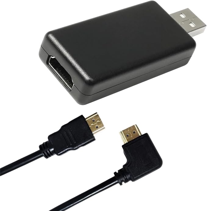 Video Out Adaptor & 70in Long HDMI Output Cable for Android Touchscreen Car Radio