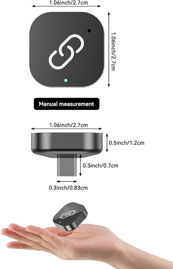 USB-C Wireless CarPlay & Android Auto Adapter, Plug-in Dongle Converts Factory Wired CarPlay/Android Auto to Wireless