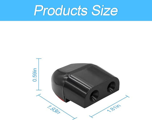 2Pack Car Deer Warning Whistle Devices, Horns Sensor Alerts Gadgets for Avoiding Collisions, Animal Alert for Vehicles & Motorcycles (Black)