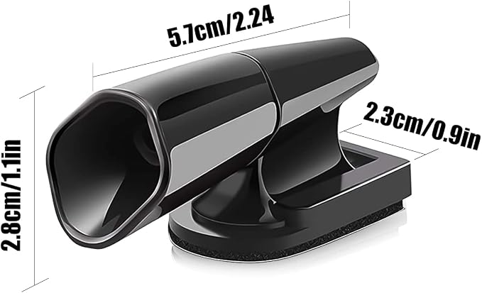 SAVITA 2pcs Auto Deer Whistles, Black Ultrasonic Car Deer Warning Whistles Self-adhesive Animals Alert Devices for Cars, Trucks and Motorcycles
