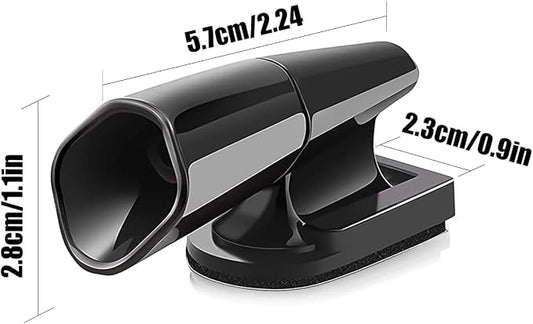 SAVITA 2pcs Auto Deer Whistles, Black Ultrasonic Car Deer Warning Whistles Self-adhesive Animals Alert Devices for Cars, Trucks and Motorcycles