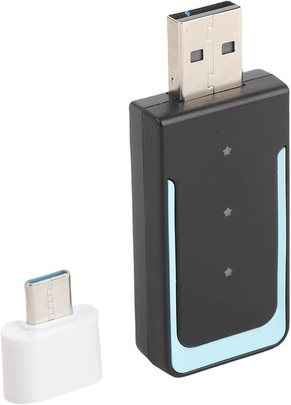 2 in 1 Wireless CarPlay Adapter, Wired to Wireless Converter for CarPlay and Android Auto, Bluetooth 5.0 WiFi Plug and Play Car Dongle CP508A (CP508A)