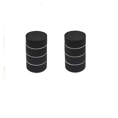10 Pcs 3 Inch Polishing Pad Foam Drill Sponge Buffing Pads 80mm Flocking Car Buffer for Detail Polisher Waxing Cleaning(Flat Black)