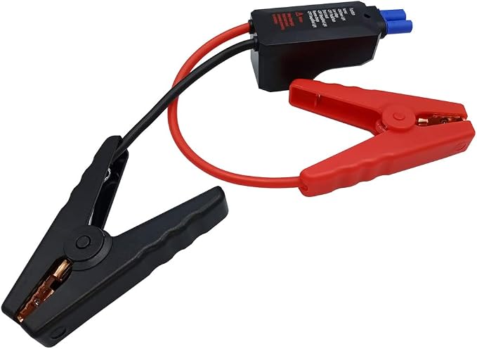 EC-5 Replacement Car Portable Battery Jump Starter Smart Cable, EC5 Car Battery Smart Clamps, 12V, 15A, Anti-short Connection & Reverse Charging Protection, All Copper Material