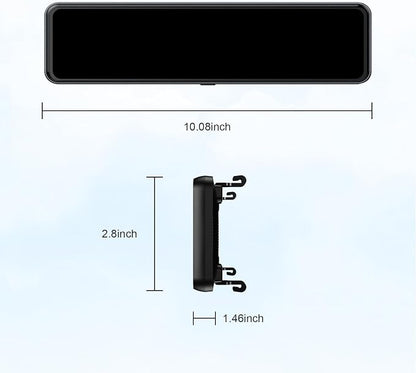 JOMISE T860+ Mirror Dash Cam 4K Front and 2.5K Rear, Detached Front Camera for 10-Minute Install, 3X Zoom Rear View Mirror Camera, 64GB Card Included, Night Vision, WDR, Parking Assist, GPS