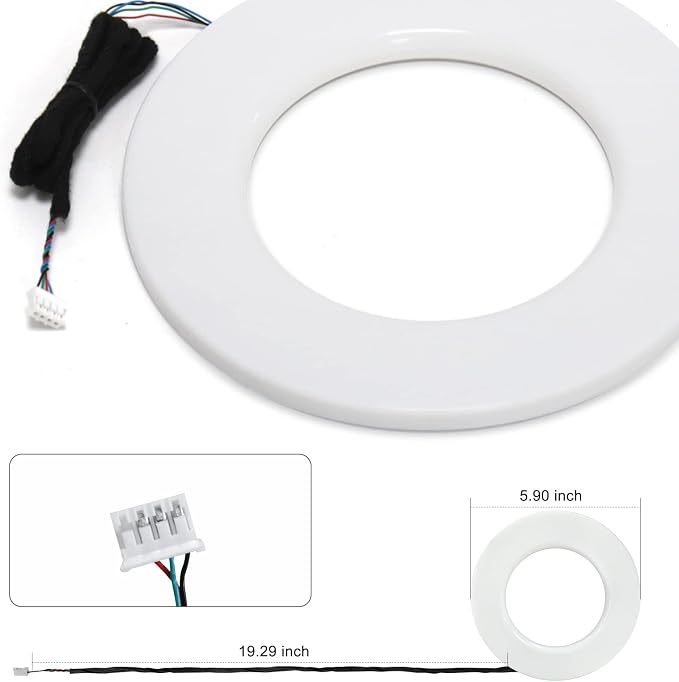 RGB Door Horn Light*1(5.9inch+ line 19inch*1), which fit for RGB Main Controller Connects and sub-Controller kit (not Including), Not Applicable dreamcolor 5 in 1(Single Controller)