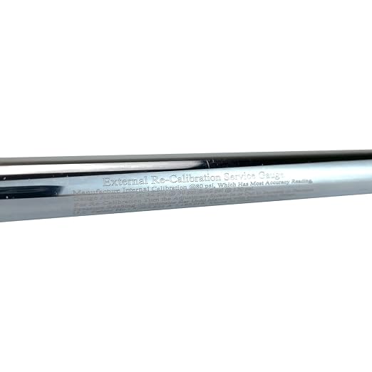Haltec GA-155S-RCL-HD Recalibratable Dual Foot Truck Service Straight On and 30 Degree Angled Chrome Tire Air Gauge. Measures 10-150 PSI in 2 PSI Increments with Metal Indicator Bar.