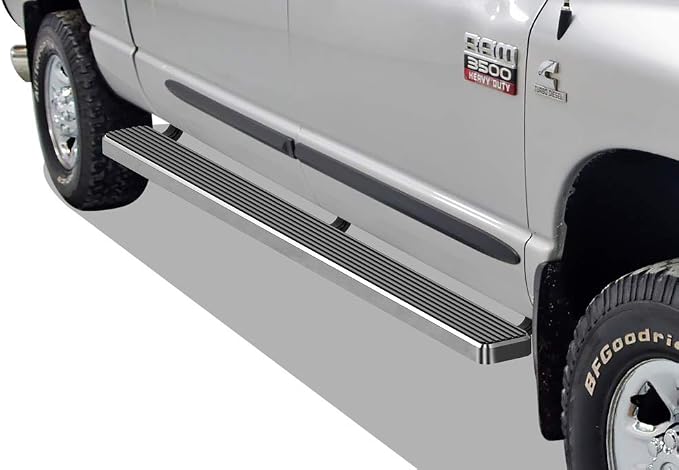 APS Running Boards 6 inches Compatible with Ram 1500 2009-2018 Crew Cab & Ram 2500 3500 2010-2026 304 Stainless Steel (Nerf Bars Side Steps Side Bars)