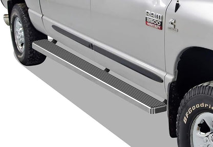 APS Running Boards 6 inches Compatible with Ram 1500 2009-2018 Crew Cab & Ram 2500 3500 2010-2026 304 Stainless Steel (Nerf Bars Side Steps Side Bars)