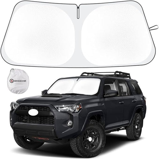 Car Sun Shade for 2010-2025 2026 Toyota 4Runner Windshield Sun Shade, Sun Visor Windshield Screen Cover for 4-Runner Front Window Sunshade Foldable Auto Interior Accessories UV Block to Keep Cool