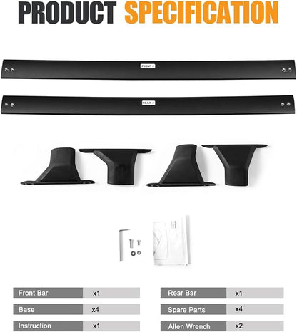 KINGGERI Roof Rack Cross Bars Compatible with Toyota Sienna 2021 2022 2023 2024 2025 2026, Aluminum Roof Rails Crossbars Replacement for Rooftop Cargo Basket Carrier Bag Luggage Rails Kayak Bike