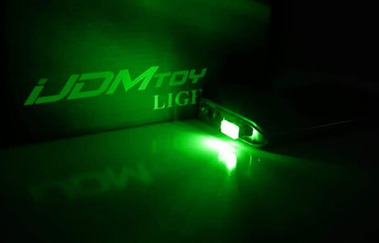 iJDMTOY Emerald Green USB Plug-in Miniature/Nano LED Car Interior Ambient Accent Lighting Kit