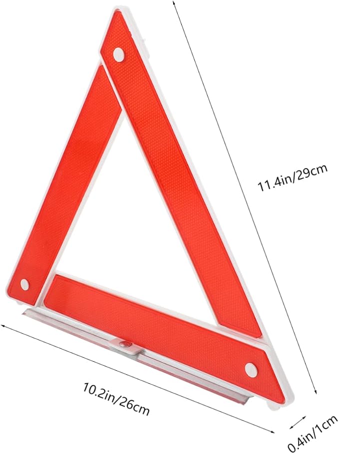 Emergency Warning Triangle Reflective Sign for Car Safety High Visibility Roadside Emergency Tool Quick Setup for Drivers Essential Road Reflector