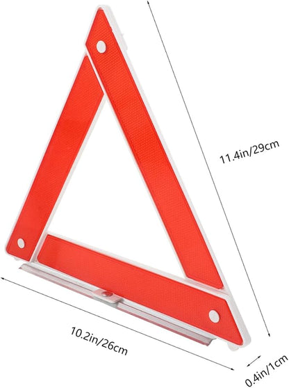 Emergency Warning Triangle Reflective Sign for Car Safety High Visibility Roadside Emergency Tool Quick Setup for Drivers Essential Road Reflector