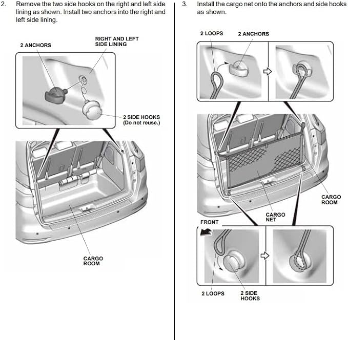 Trunk Organizer Cargo Net for Honda Odyssey 2018–2026 – Envelope Style Cargo Net for Van – Premium Mesh Elastic Car Trunk Organizer Vehicle Carrier Storage – Compatible with Odyssey