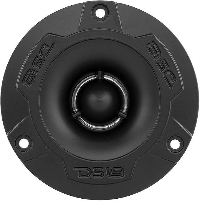 DS18 PRO-GM6.4PK Mid and High Complete Package - Includes 2X Midrange Loudspeaker 6" and 2X Aluminum Super Bullet Tweeter 1" Built in Crossover - Door Speakers for Car or Truck Stereo Sound System