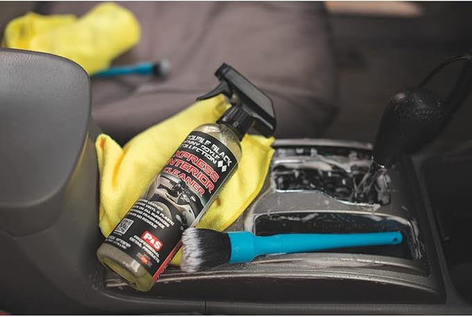 P & S PROFESSIONAL DETAIL PRODUCTS Xpress Interior Cleaner – Safe for Leather, Vinyl, Plastic & More, Removes Dirt, Grease & Oil, No Residue, Fresh Scent, No Dilution Needed - 5 Gallons