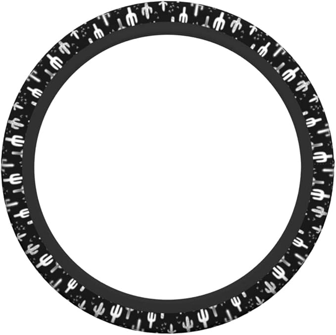 Fun Western Cactus Steering Wheel Covers Non Slip Neoprene Wheel Protector Universal 15 inch for Car Accessories