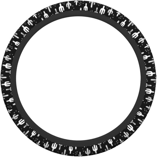 Fun Western Cactus Steering Wheel Covers Non Slip Neoprene Wheel Protector Universal 15 inch for Car Accessories