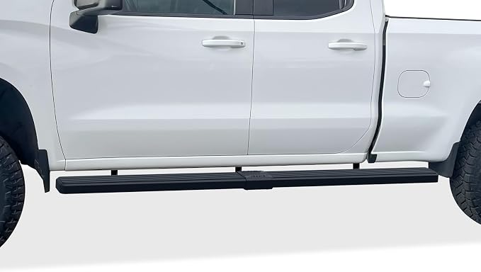APS Steps Compatible with Chevy Silverado GMC Sierra 1500 2019-2026 Extended Cab 6.5ft Bed & 2500 3500 2020-2026 (Exclude 19 1500 LD)(Silverado 1500 LTD Sierra 1500 LD 2022) Steel 6in Wheel to Wheel