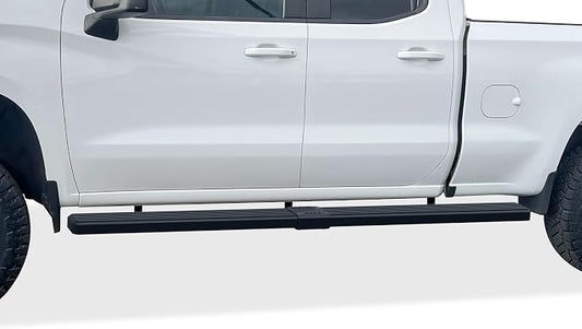 APS Steps Compatible with Chevy Silverado GMC Sierra 1500 2019-2026 Extended Cab 6.5ft Bed & 2500 3500 2020-2026 (Exclude 19 1500 LD)(Silverado 1500 LTD Sierra 1500 LD 2022) Steel 6in Wheel to Wheel