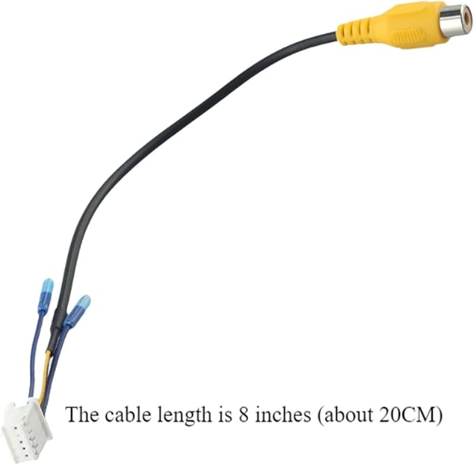 Car Stereo Radio RCA Plug, Accessories Wear Resistant Car RCA Reversing Rear View Cable Adaptor