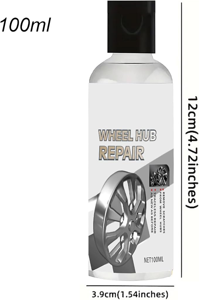 Tire Polish - 100ML Scratch Detailing Agent - Wheel Shine | for Tire Care Metal Debris Exterior Nuts Bolts Iron Fittings Truck SUV Auto