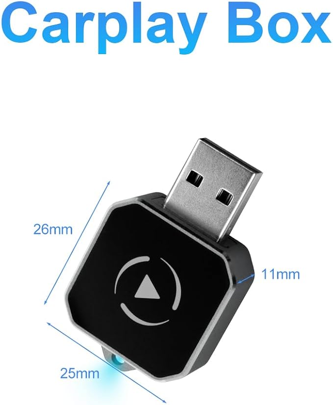 Wireless CarPlay & Android Auto Adapter, Plug & Play 2-in-1 Conversion for Wired Apple CarPlay Cars, USB/USB-C Compatible, Works with iPhone iOS 10+ & Android 11+ Smartphones