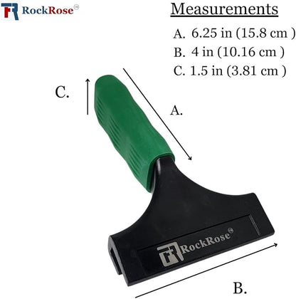 RockRose Green Short I-Beam Handle Durable Utility Tool for Car Wrap Tool PPF Installation and Window Film - Ergonomic Grip, Easy Handling, Window Tinting & Vinyl Wrap (2,Short)