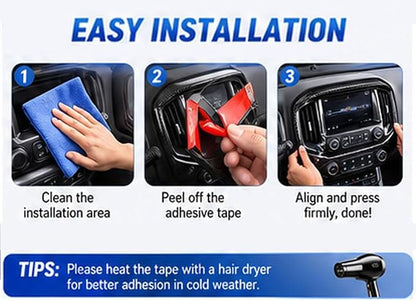 JeCar 8pcs Carbon Fiber Interior Accessories Trim Kit for 2014-2022 Chevy Colorado & GMC-Canyon - Center Console Gear Shift Cup Holer Cover, Dashboard Navigation Screen Panel Decoration Upgrade
